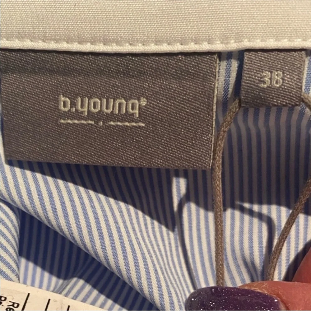 b.young Asymmetrical Dress Shirt size 8 - Picture 11 of 13